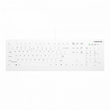 CHERRY AK-C8112 toetsenbord USB QWERTY Engels Wit