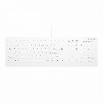 CHERRY AK-C8112 toetsenbord USB QWERTY Zwitsers Wit