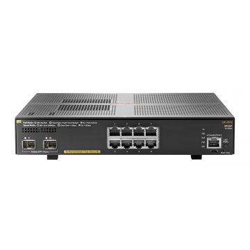 Hewlett Packard Enterprise Aruba 2930F 8G PoE+ 2SFP+ Managed L3 Gigabit Ethernet (10/100/1000) Power over Ethernet (PoE) 1U Grijs