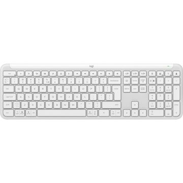 Logitech K950 Signature Slim toetsenbord Kantoor RF-draadloos + Bluetooth QWERTY US International Wit