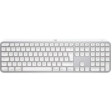 Logitech MX Keys S for Mac toetsenbord Kantoor RF-draadloos + Bluetooth QWERTY US International Aluminium, Wit