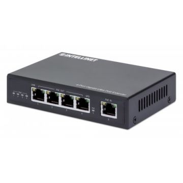 Intellinet 561617 netwerkextender Netwerkzender Zwart 10, 100, 1000 Mbit/s