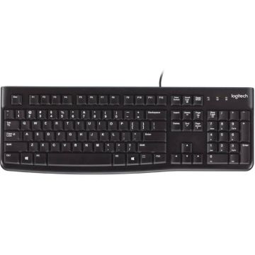 Logitech K120 Corded Keyboard toetsenbord USB QWERTY Engels Zwart