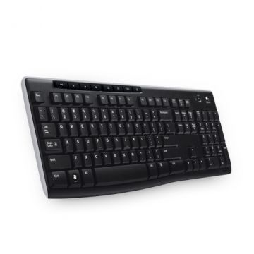 Logitech Wireless Keyboard K270 toetsenbord RF Draadloos QWERTY Engels Zwart