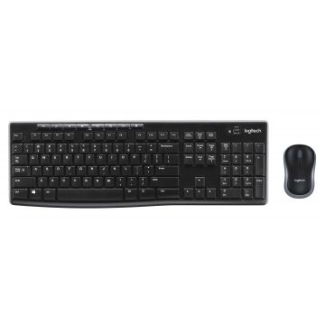 Logitech Wireless Combo MK270 toetsenbord Inclusief muis RF Draadloos Slovaaks Zwart