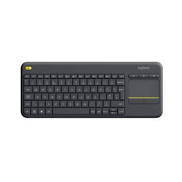 Logitech K400 Plus Tv toetsenbord RF Draadloos QWERTY Engels Zwart