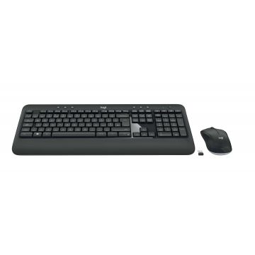 Logitech Advanced MK540 toetsenbord Inclusief muis USB QWERTY Scandinavisch Zwart, Wit