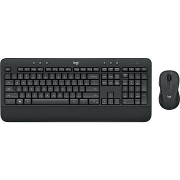 Logitech MK545 ADVANCED Wireless Keyboard and Mouse Combo toetsenbord Inclusief muis RF Draadloos Scandinavisch Zwart