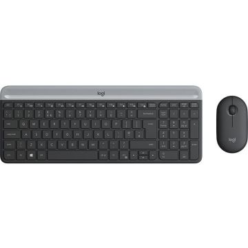 Logitech MK470 toetsenbord Inclusief muis RF Draadloos QWERTY Engels Grafiet