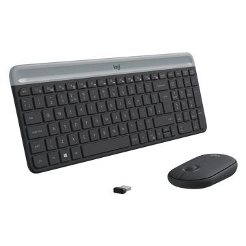 Logitech MK470 toetsenbord Inclusief muis Universeel RF Draadloos QWERTY US International Grafiet