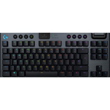 Logitech G G915 Tkl toetsenbord RF-draadloos + Bluetooth QWERTY Zwitsers Koolstof