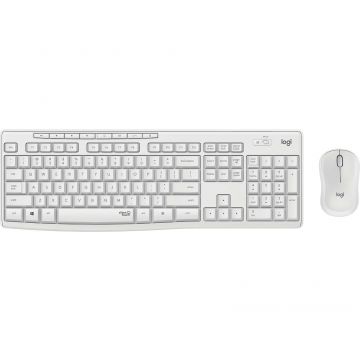 Logitech MK295 Silent Wireless Combo toetsenbord Inclusief muis RF Draadloos QWERTY Scandinavisch Wit