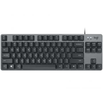 Logitech K835 TKL Mechanical Keyboard toetsenbord USB Duits Grafiet, Grijs