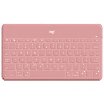 Logitech Keys-To-Go Roze Bluetooth Duits