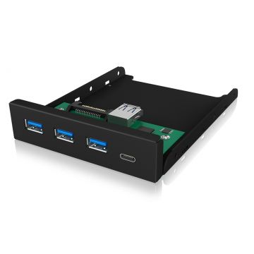 ICY BOX IB-HUB1418-i3 USB 3.2 Gen 1 (3.1 Gen 1) Type-A 5000 Mbit/s Zwart