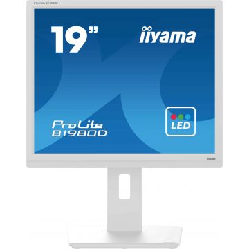 iiyama ProLite B1980D-W5 computer monitor 48,3 cm (19") 1280 x 1024 Pixels SXGA LCD Wit