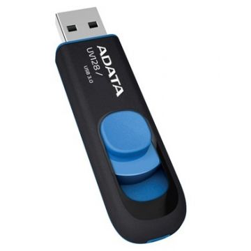 ADATA DashDrive UV128 32GB USB flash drive USB Type-A 3.2 Gen 1 (3.1 Gen 1) Zwart, Blauw