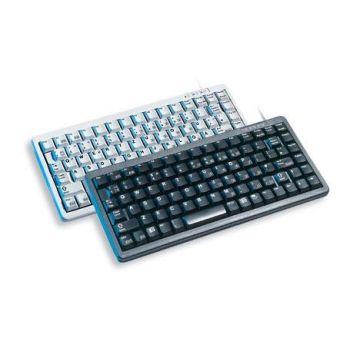 CHERRY Compact keyboard G84-4100, light grey, CH toetsenbord USB + PS/2 Grijs