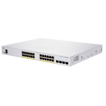 Cisco CBS350-24P-4G-EU netwerk-switch Managed L2/L3 Gigabit Ethernet (10/100/1000) Zilver