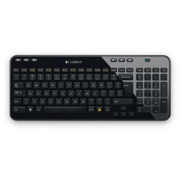 Logitech Wireless Keyboard K360 toetsenbord RF Draadloos QWERTY Scandinavisch Zwart