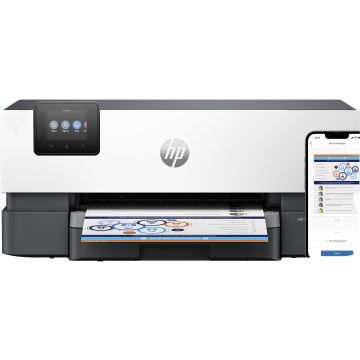 HP OfficeJet Pro 9110b printer, Kleur, Printer voor Thuis en thuiskantoor, Print, Draadloos; Dubbelzijdig printen; Printen vanaf telefoon of tablet; Touchscreen; USB-poort voorzijde