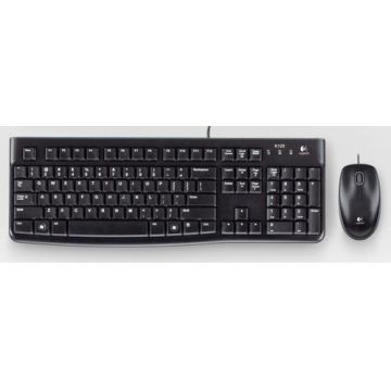 Logitech Desktop MK120 toetsenbord Inclusief muis USB QWERTY Portugees Zwart