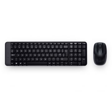 Logitech Wireless Combo MK220 toetsenbord Inclusief muis USB Portugees Zwart