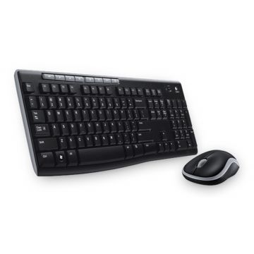 Logitech Wireless Combo MK270 toetsenbord Inclusief muis RF Draadloos Hebreeuws Zwart