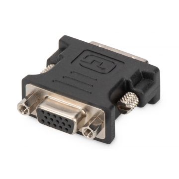 Digitus DVI adapter, M/F DVI-I, (24+5) D-Sub Zwart