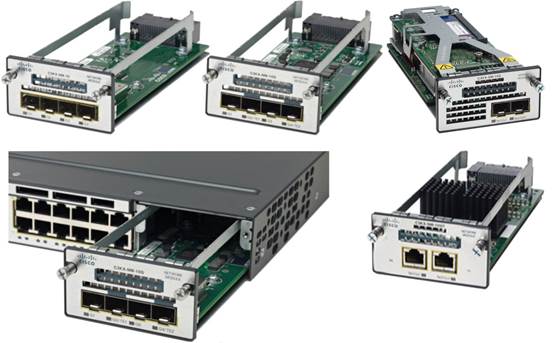 Cisco Catalyst 3750-X Series modules